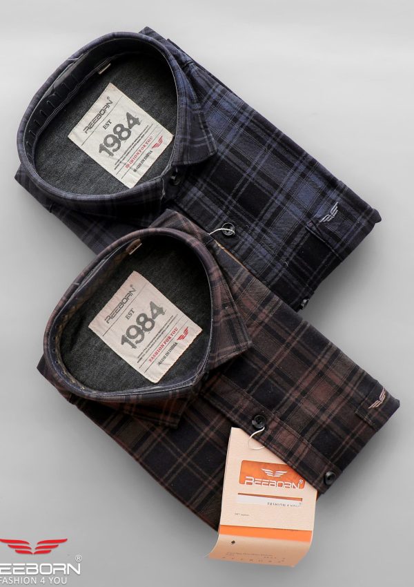 REEBORN YARNDIED OXFORD CHECKS FULL SLEEVE SHIRTS