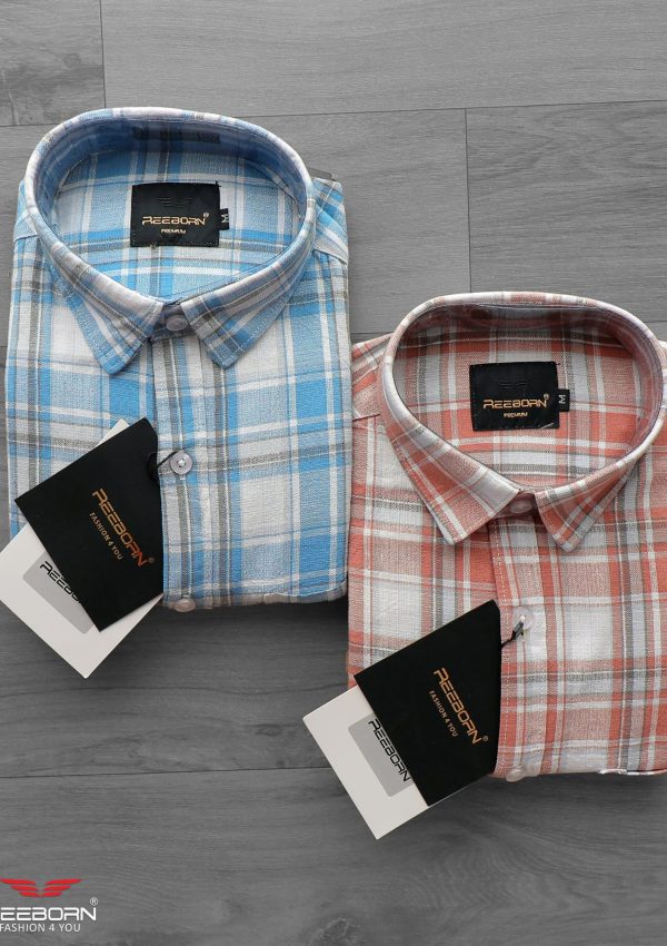 REEBORN MILLMADE WAFFLE CHECKS SHIRTS